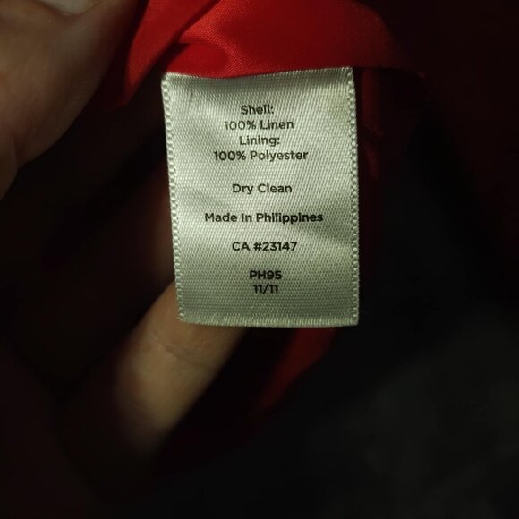 Talbots Women's 8 Vintage Vibrant Orange Old Money Church Popover Classic Jacket - Picture 9 of 10